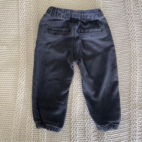 Zara Gray Jogger Jeans Elastic Comfort Baby 18-24 Months - Picture 4 of 5